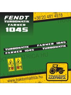   Fendt Turbomatik Farmer 104S matricakészlet (levonó, decal, Aufkleber)