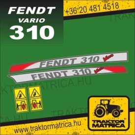 Fendt Vario 310 matricakészlet (levonó, decal, Aufkleber)