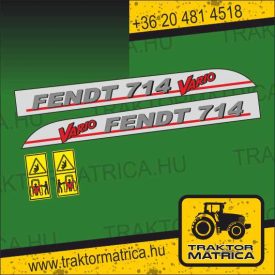Fendt Vario 714 matricakészlet (levonó, decal, Aufkleber)