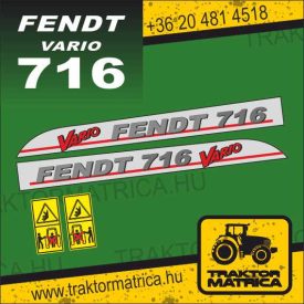 Fendt Vario 716 matricakészlet (levonó, decal, Aufkleber)