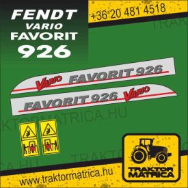 Fendt Vario 926 matricakészlet (levonó, decal, Aufkleber)