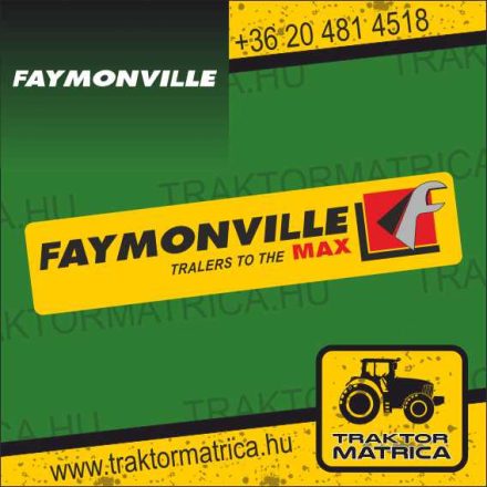 Faymonville matrica 34 x 8 cm (levonó, decal, Aufkleber)