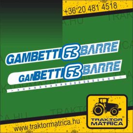   Gambetti  Barre 2000 matricakészlet (levonó, decal, Aufkleber)