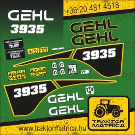 Gehl 3935 matricakészlet (levonó, decal, Aufkleber)