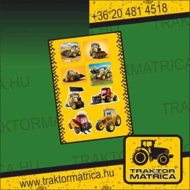   John Deere / New Holland / JCB matricakészlet gyerekeknek (40 x 28 cm) (levonó, decal, Aufkleber)