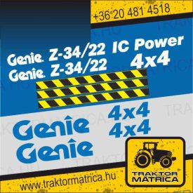 Genie Z-34/22  matricakészlet (levonó, decal, Aufkleber)