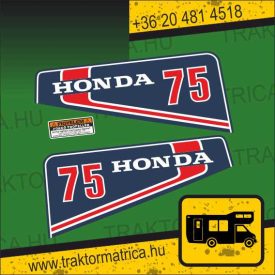   Honda 75 hajómotor matrica készlet (levonó, decal, Aufkleber)
