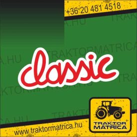Classic matrica (levonó, decal, Aufkleber)