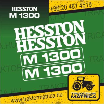 Hesston M1300 matricakészlet (levonó, decal, Aufkleber)