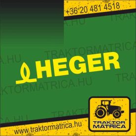 Heger matrica 36 x 7 cm (levonó, decal, Aufkleber)