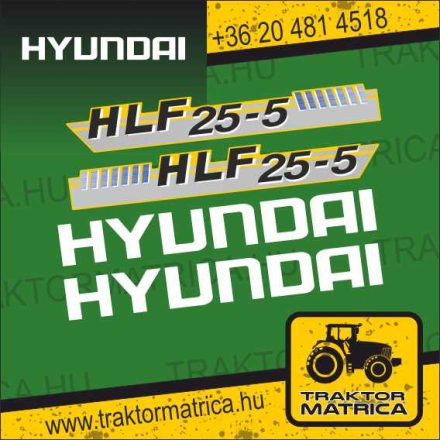 Hyundai HLF 25-5 matricakészlet (levonó, decal, Aufkleber)