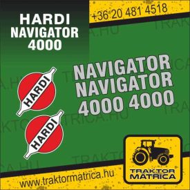   Hardi Navigator 4000 matricakészlet (levonó, decal, Aufkleber)