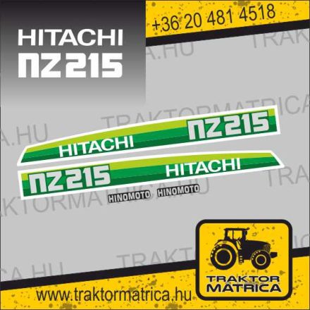 Hitachi NZ215 Hinomoto matricakészlet (levonó, decal, Aufkleber)