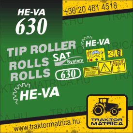   He-va 630 Tiproller matricakészlet (levonó, decal, Aufkleber)