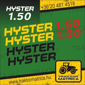 Hyster 1.50 matricakészlet (levonó, decal, Aufkleber)