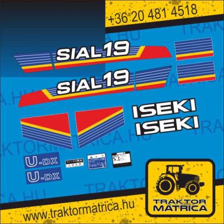 Iseki Sial 19 matricakészlet (levonó, decal, Aufkleber)