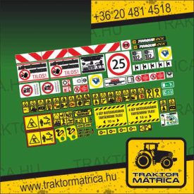 JCB biztonsági matrica készlet (levonó, decal, Aufkleber)