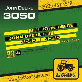 John Deere 3050 matricakészlet (levonó, decal, Aufkleber)