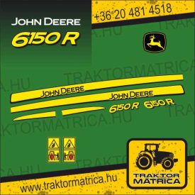 John Deere 6150R matricakészlet (levonó, decal, Aufkleber)