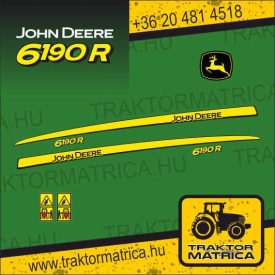 John Deere 6190R matricakészlet (levonó, decal, Aufkleber)