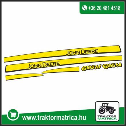 John Deere 6195M matricakészlet (levonó, decal, Aufkleber)
