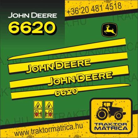 John Deere 6620 matricakészlet (levonó, decal, Aufkleber)