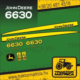 John Deere 6630 matricakészlet (levonó, decal, Aufkleber)