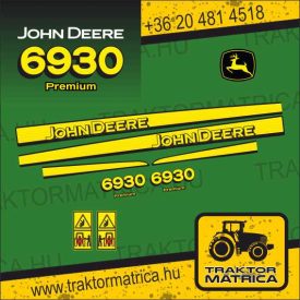 John Deere 6930 matricakészlet (levonó, decal, Aufkleber)