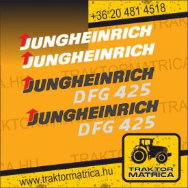   Jugnheinrich DFG 425 matricakészlet (levonó, decal, Aufkleber)