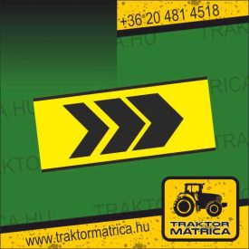  Terelőnyíl matrica kombájn hátuljára (levonó, decal, Aufkleber)