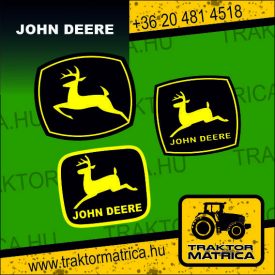   John Deere matrica kombájn hátuljára (levonó, decal, Aufkleber)