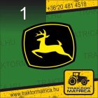 John Deere matrica kombájn hátuljára (levonó, decal, Aufkleber)