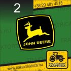 John Deere matrica kombájn hátuljára (levonó, decal, Aufkleber)