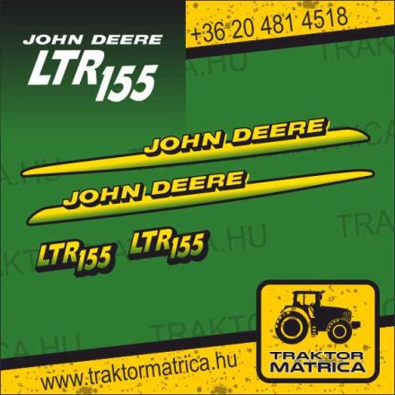 John Deere LTR 155 matricakészlet (levonó, decal, Aufkleber)