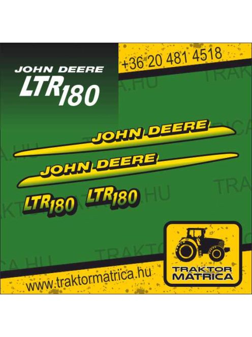 John Deere LTR 180 matricakészlet (levonó, decal, Aufkleber)