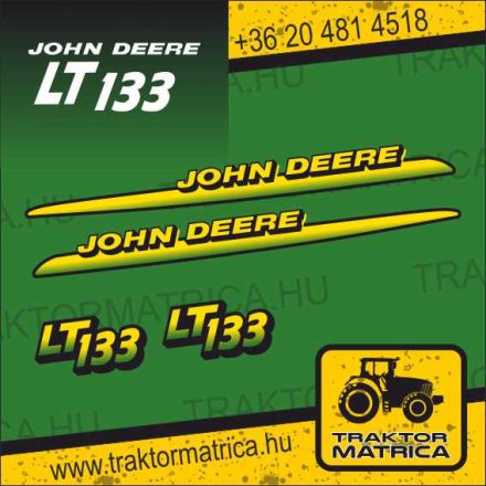 John Deere LT 133 matricakészlet (levonó, decal, Aufkleber)