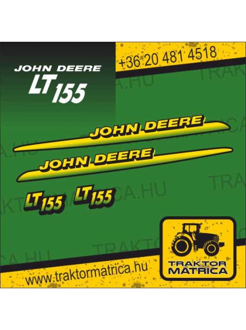 John Deere LT 155 matricakészlet (levonó, decal, Aufkleber)