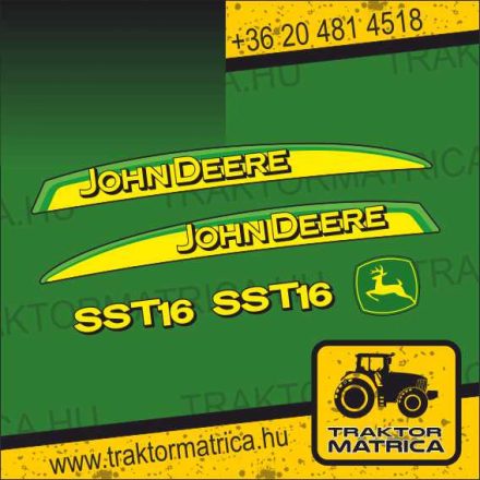 John Deere SST 16 matricakészlet (levonó, decal, Aufkleber)