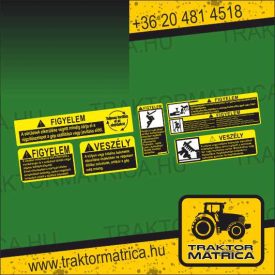   John Deere tárcsás lazító biztonsági matrica készlet (levonó, decal, Aufkleber)