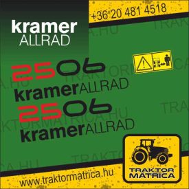   Kramer Allrad 2506 matricakészlet (levonó, decal, Aufkleber)