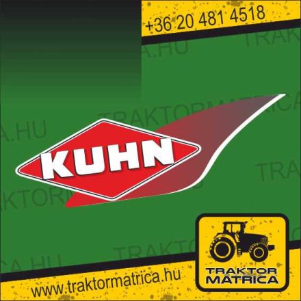 Kuhn matrica 32 x 10 cm (levonó, decal, Aufkleber)