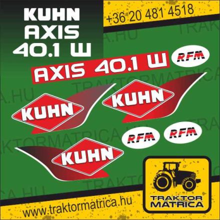 Kuhn Axis 40.1 W matricakészlet (levonó, decal, Aufkleber)