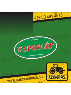 Kaposgép matrica ((levonó, decal, Aufkleber)