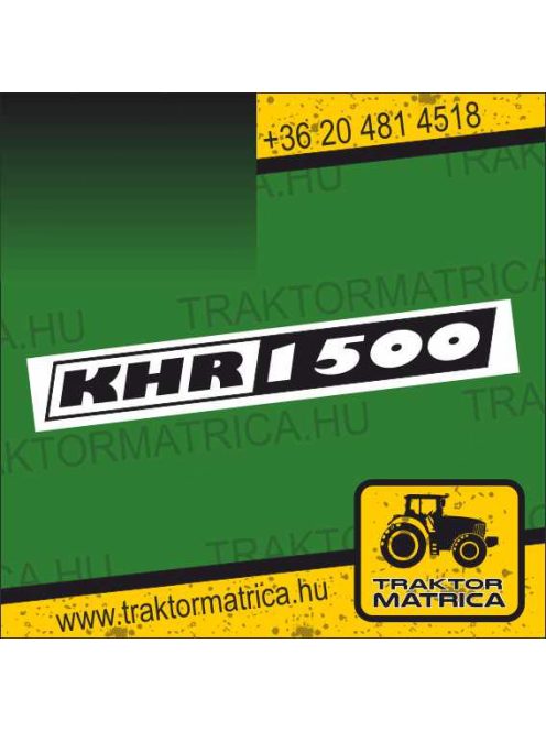 KHR 1500 matrica (levonó, decal, Aufkleber)