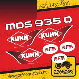 Kuhn MDS 935 Q matricakészlet (levonó, decal, Aufkleber)