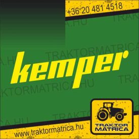 Kemper matrica 75 x 25 cm (levonó, decal, Aufkleber)