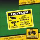 Kamerával megfigyelt terület tábla 20 x 15 cm