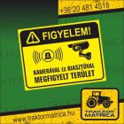 Kamerával megfigyelt terület tábla 20 x 15 cm