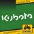 Kubota matrica 45 x 10 cm (levonó, decal, Aufkleber)