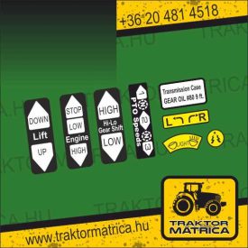   Kubota biztonsági matricakészlet (levonó, decal, Aufkleber)